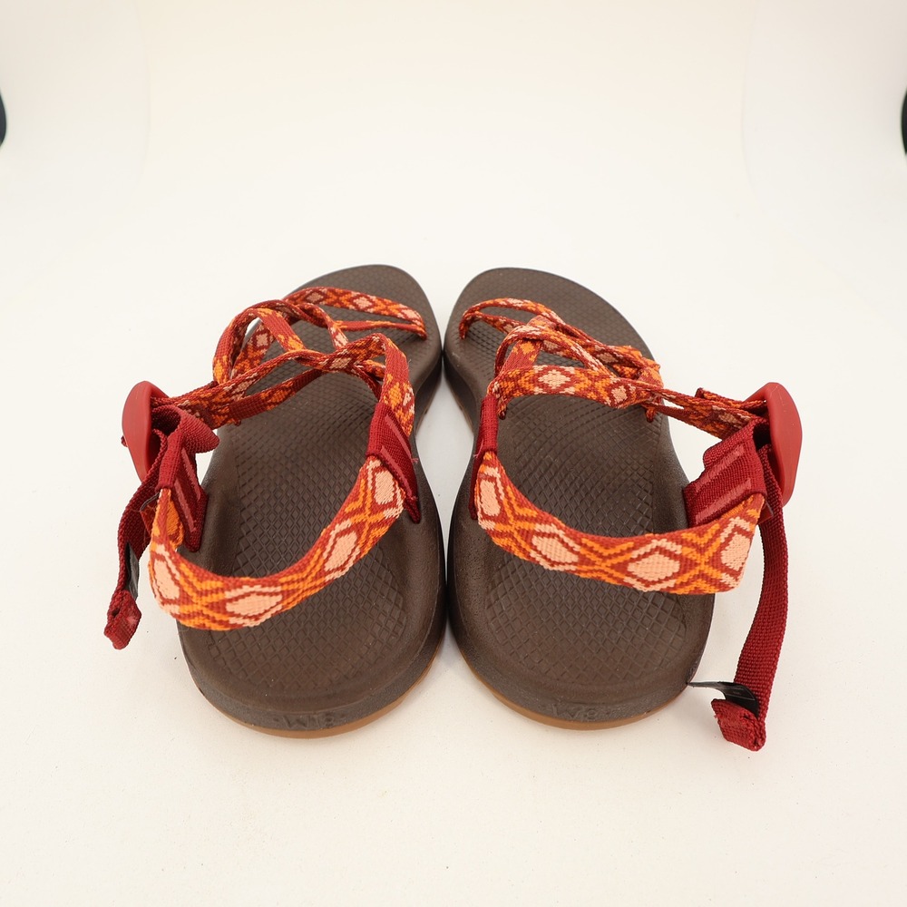 Chaco Z/Cloud X2 Womens 8 Sandals Red Orange Geometric Strappy J106506 - Picture 5 of 13